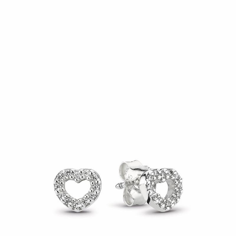 Pandora Be My Valentine Heart Stud Earrings Silver Egypt HE0487692